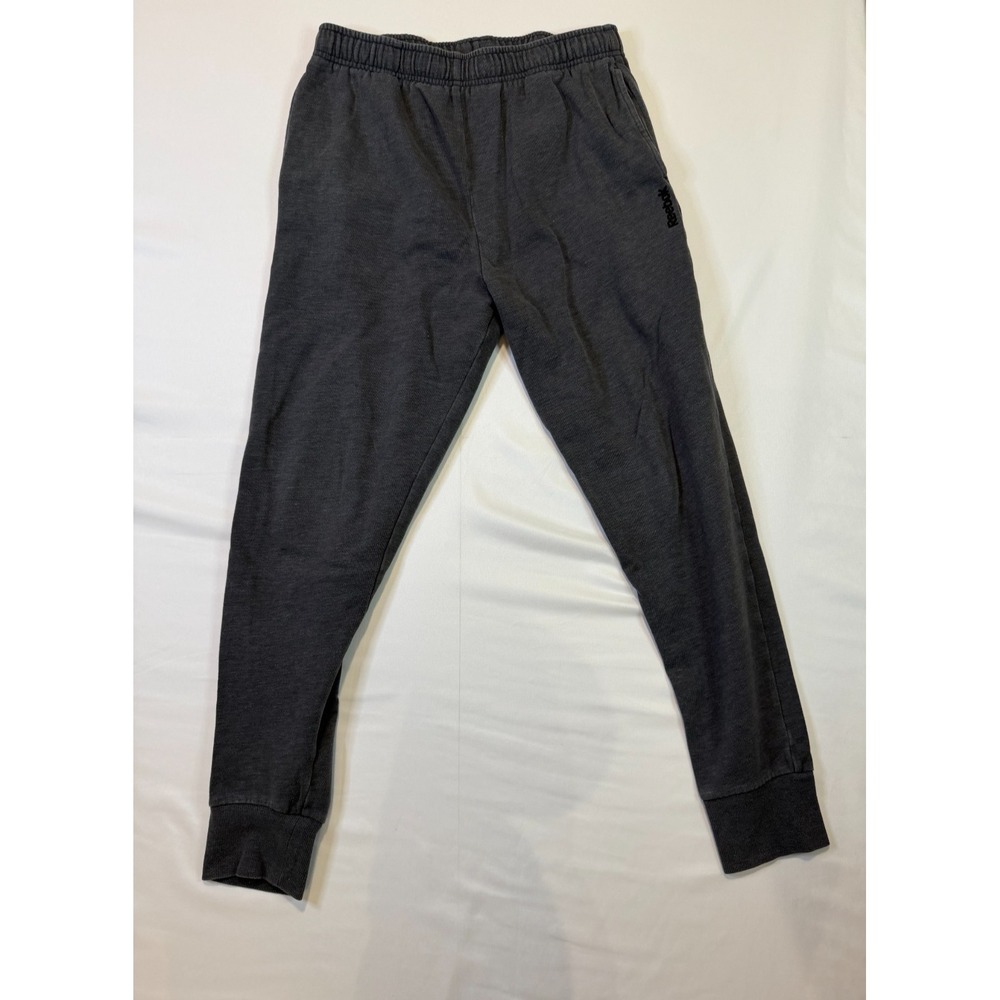 Reebok Dark Gray Drawstrings Elastic Waist Training Joggers Sweat Pants Size M